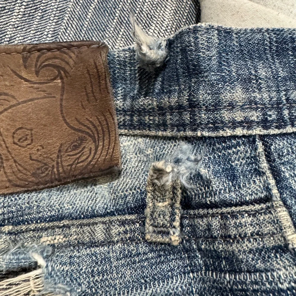 Naked & Famous Weird Guy Jeans Mens 33 Blue Frankenstein Raw Japanese Denim